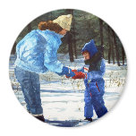 Chris & Sean in the snow Magnets