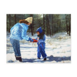Chris & Sean in the snow postcards