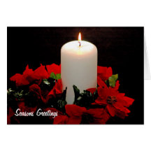 Chrismas Candle Greeting Card
