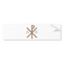 Chrisme Alpha Omega aspect terre. Bumper Sticker