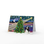 Chrisstmas Magic Cavalier King Charles (Tri) Greeting Cards