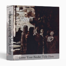 Christ And His Disciples Enter The Garden Of Geths 3 Ring Binder