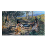 Christ and Samaritan woman circa 1890 Business Card