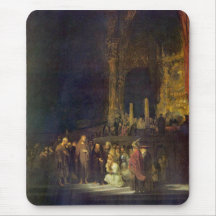 Christ and the Adulteress by Rembrandt Mousepads