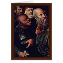 Christ And The Adulteress Detail By Cranach D. J. Greeting Card