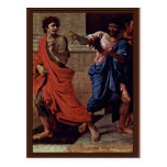 Christ And The Adulteress Detail By Poussin Nicola Postcards
