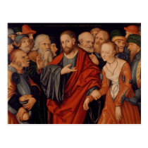 Christ and the Woman taken in Adultery postcards