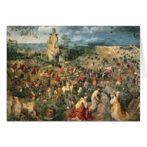 Christ carrying the Cross, 1564 Card
