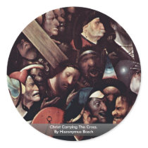 Christ Carrying The Cross.  By Hieronymus Bosch Stickers