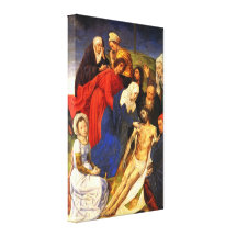 Christ Child And Angel by Dieric Bouts Gallery Wrapped Canvas