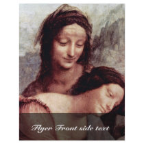 Christ Child With St. Anne Maria Lamb  By Leonardo Flyer Design