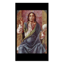 "Christ Enthroned" Circa 1450 Business Card