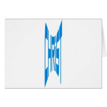 Christ haut bleu greeting card