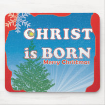 christ is born mouse pad