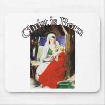 Christ is Born Mouse Pads