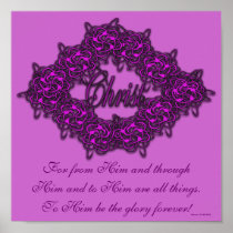 Christ is the Centre - Fashion Pink posters