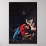 Christ On The Mount Of Olives By Troger Paul Print