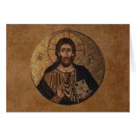 Christ Pantocrator Mosaic Greeting Cards
