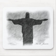 Christ Redeemer 1 Mousepads