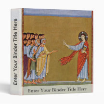 Christ Says To The Disciples By Meister Der Reiche 3 Ring Binders