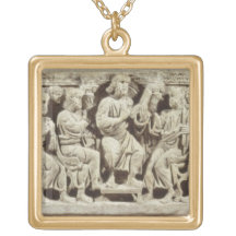 Christ seated and teaching surrounded by the Apost Pendants