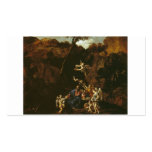 Christ Served by Angels circa 1616 Business Cards