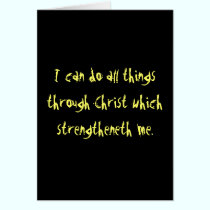 Christ Strengthens Me cards
