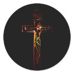 Christ sur croix Black Edition Sticker