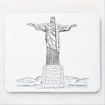 christ the redeemer mousepad