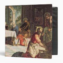 Christ Washing the Feet of the Disciples 2 Vinyl Binders