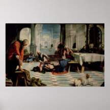 Christ Washing the Feet of the Disciples 2 Poster
