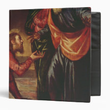 Christ Washing the Feet of the Disciples 3 Ring Binder