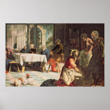 Christ Washing the Feet of the Disciples Posters