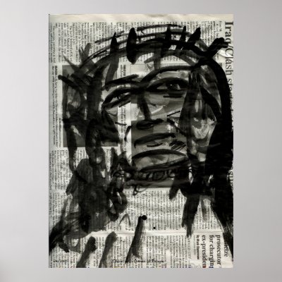 Christ with Crown of Thorns Posters by daysrays