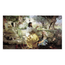 Christ with Martha and Maria circa 1886 Business Card Templates