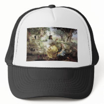 Christ with Martha and Maria circa 1886 Trucker Hats