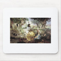 Christ with Martha and Maria circa 1886 Mouse Pads