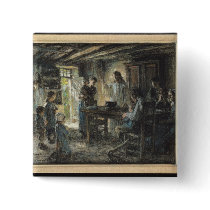 Christ with the Meek, 1903-04 Button