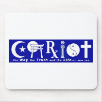 Christ with Verse 2 Mouse Pads