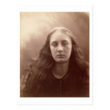 Christabel, portrait of May Prinsep, c.1867 (sepia Postcard