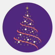 Christbaum christmas tree runder sticker