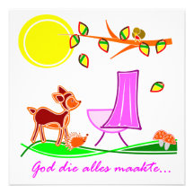 Christelijk geboortekaartje voor meisje. custom uitnodigingen