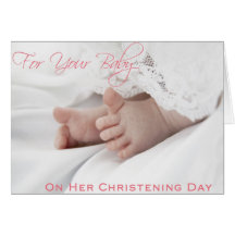 Christening/Baptism Cards for Baby Girl