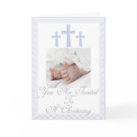 Christening/Baptism Invitation for Baby Boy cards