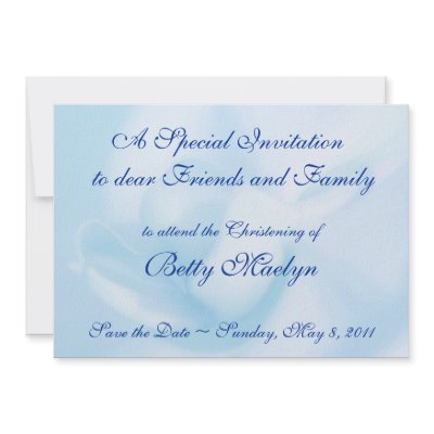 Christening Baptism Invitation Template, Orchid by JayneLogan