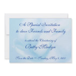 Christening Baptism Invitation Template, Orchid