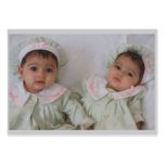 Christening invitation business card