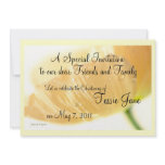 Christening Invitation Save the Date - Lemon Poppy