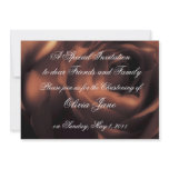 Christening Invitation Template ,Chocolate Rose