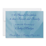 Christening Invitation Template, Gerberra Baby Blu